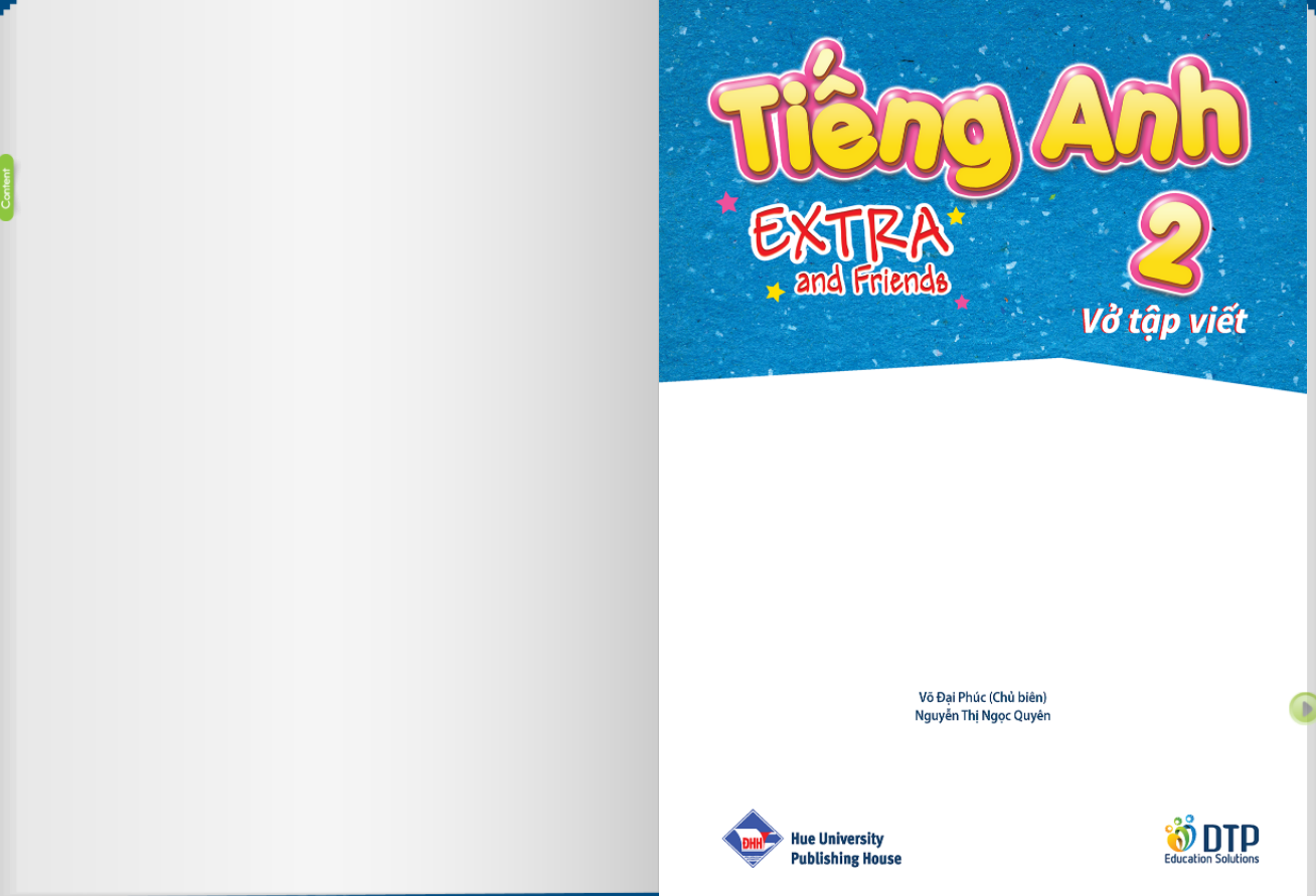 Tiếng Anh 2 Extra and Friends Vở tập viết điện tử