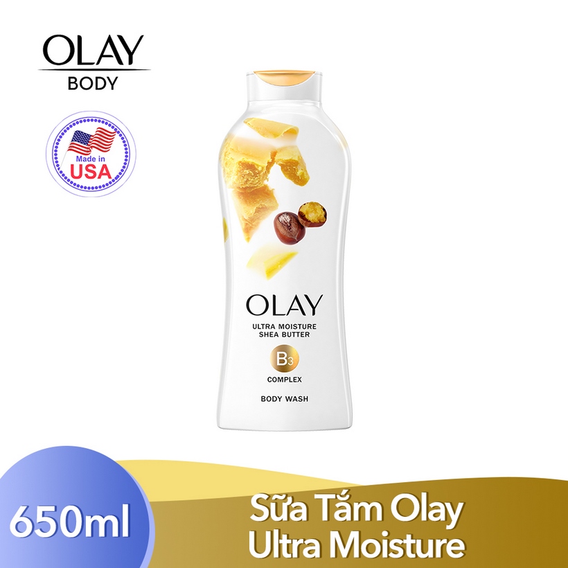 Sữa tắm Olay ultra moisture with shea butter 650ml - New