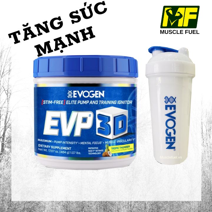 EVP-3D Nguồn Năng Lượng Cao - Siêu Tăng Cơ Không Chất Kích Thích 40 liều dùng.