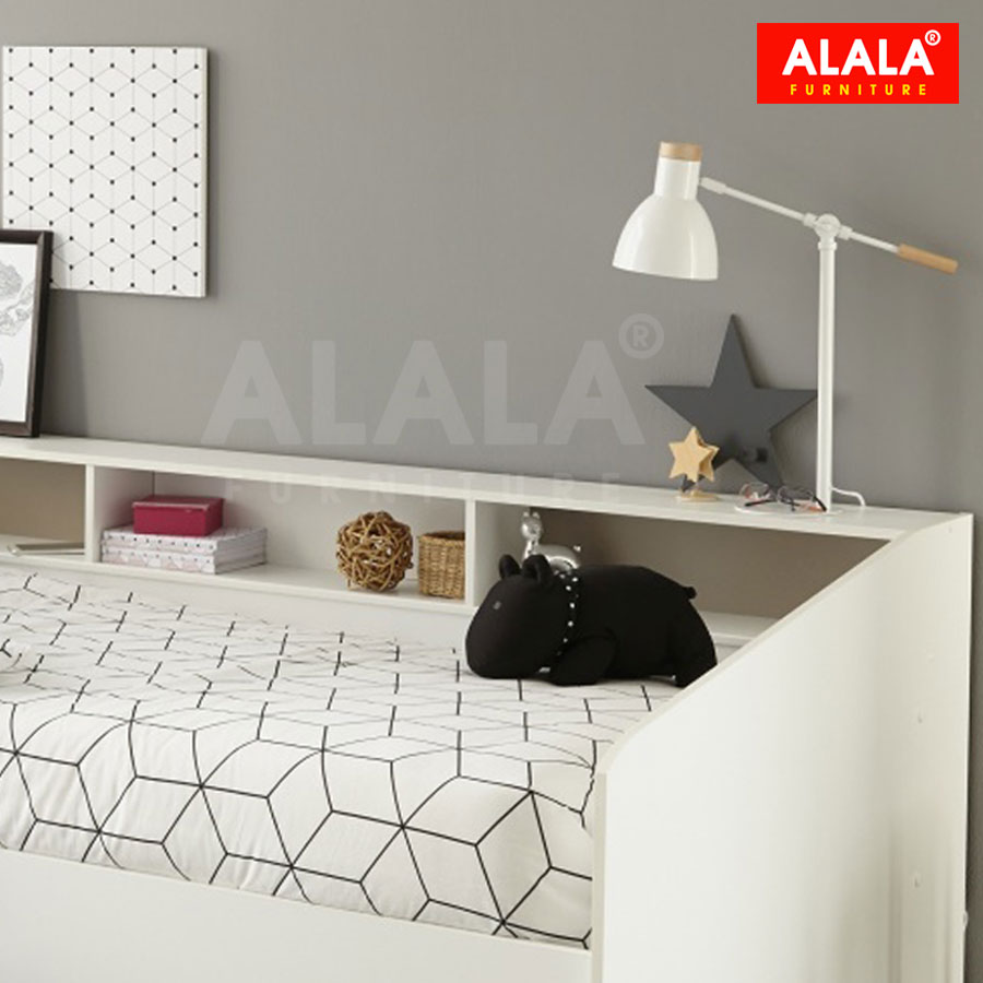 Giường ngủ ALALA46 + 2 hộc kéo / Miễn phí vận chuyển và lắp đặt/ Đổi trả 30 ngày/ Sản phẩm được bảo hành 5 năm từ thương hiệu ALALA/ Chịu lực 700kg
