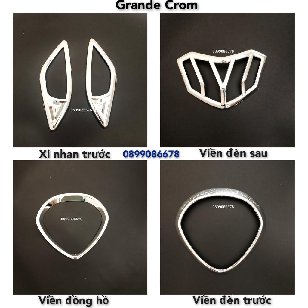 Thảm Chân Crom Dành Cho Yamaha Grande 2019, 2020, 2021, 2022 Chrome, Lót Sàn, Lót Chân, Gác Chân Trước Xe Máy