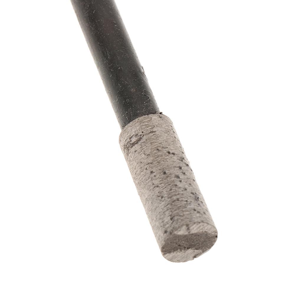 2-4pack Cylinder Diamond Grinding Head Bit Cylindrical Point Coated 8mm 20mm