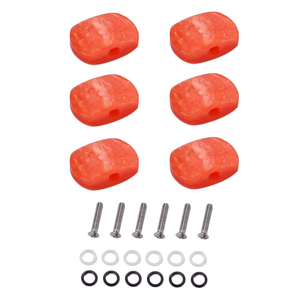 6 Pieces Guitar Tuning Pegs Tuners Machine Heads Replacement Buttons Knobs for Classical Guitar