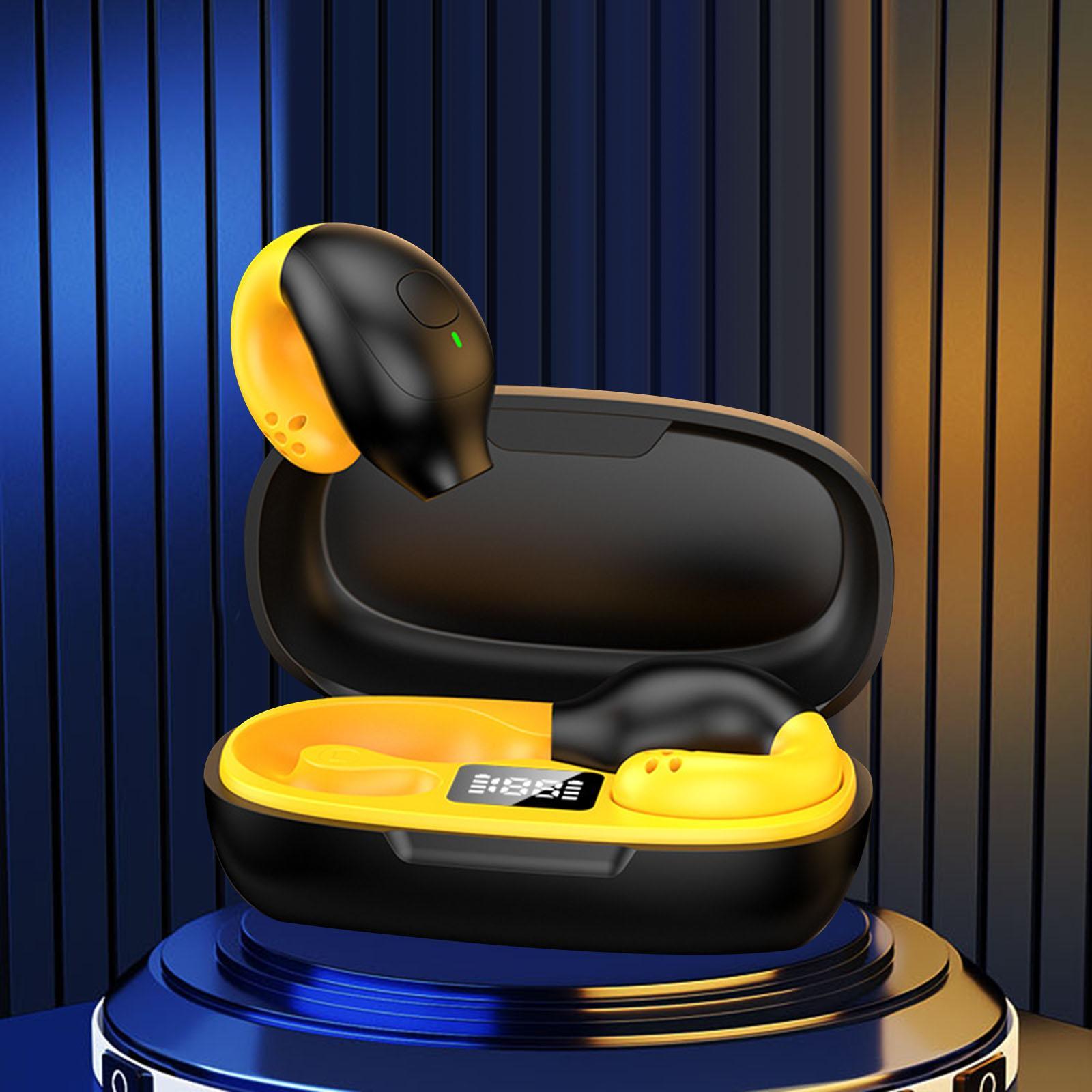 Wireless Sport Earbuds Earphone Noise Reduction with Charging Case Clip on Earbud Business Earphones for Running Gym Exerciese Sport Cycling