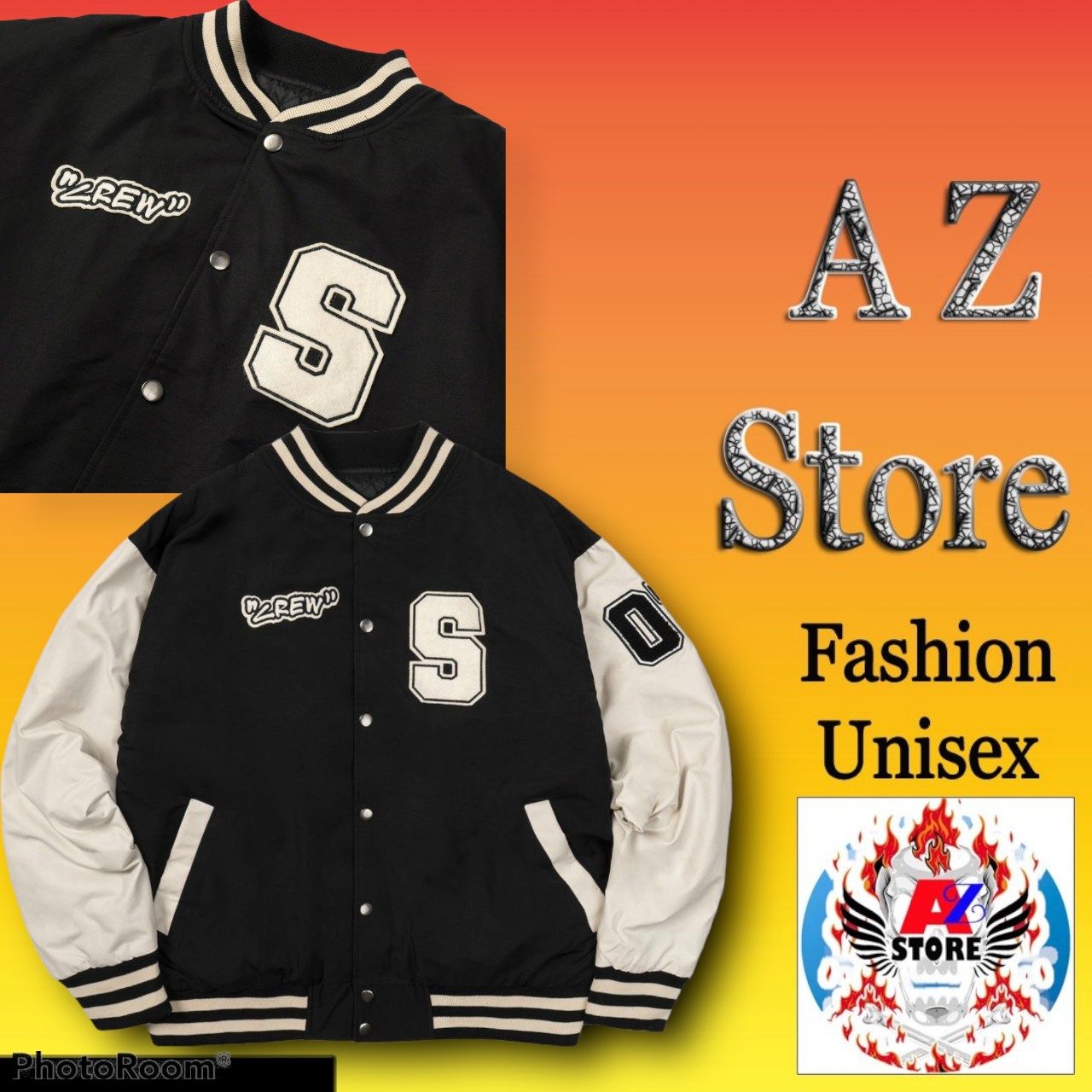 Áo Khoác Bomber Dù chữ cá tính chất dù 2 lớp đẹp - Form chuẩn Unisex Nam Nữ Couple - Thân đen tay đen - XL 61-75kg