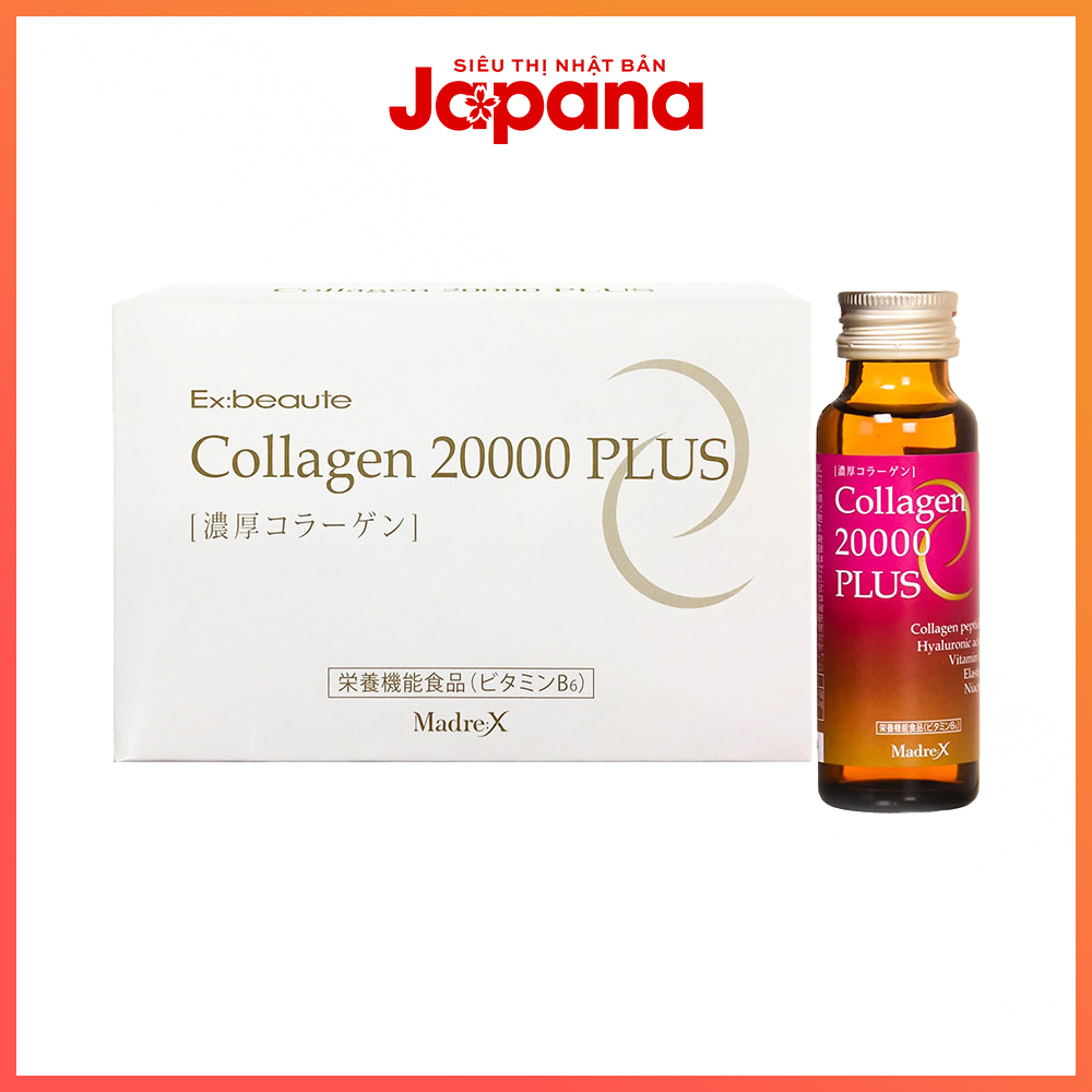 Nước uống đẹp da Collagen 20000 Plus (Hộp 10 chai x 50ml)