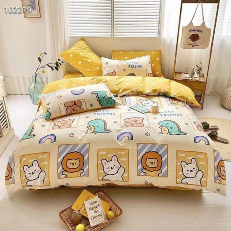 Bộ chăn ga gối Cotton Living 100% đủ size giường nệm 1m2 đến 2m*2m2