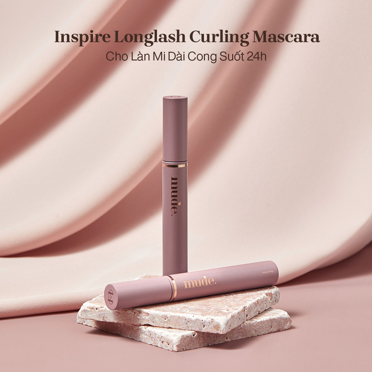 Mascara Chuốt Dài Mi 24H Mude Inspire Longlash Curling Mascara (10ml)