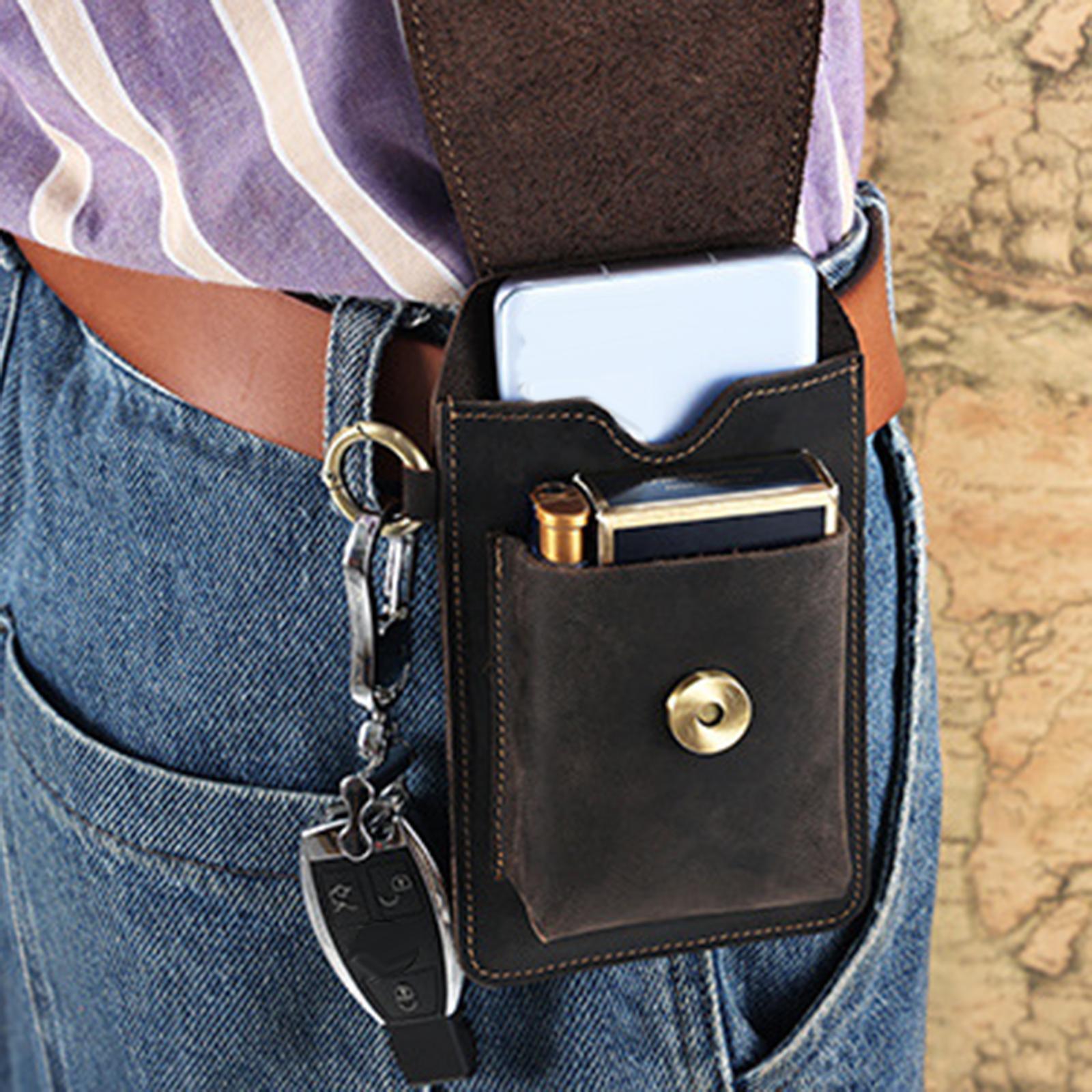 Waist Bag Pouch Carrying Case for Men Belt Loop Phone  for Outdoor Dark