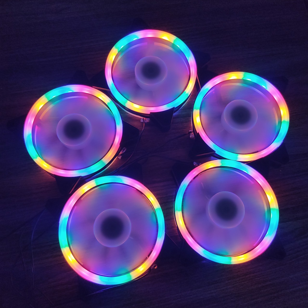 Quạt tản nhiệt, Quạt làm mát máy tính, Fan led, Fan case RGB, cắm trực tiếp không cần Hub