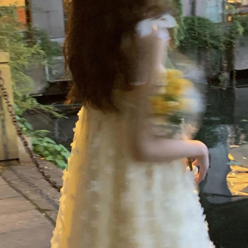 Váy hai dây đính hoa công chúa