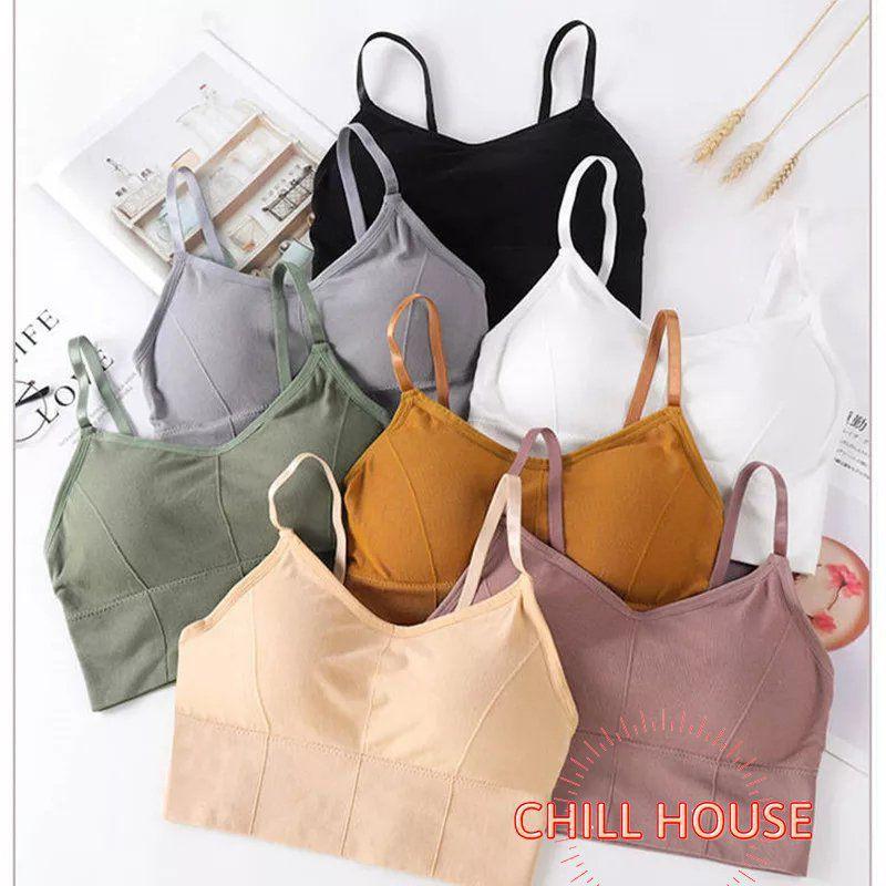 MỚI NHẤT- ÁO BRA GÂN ĐỆM BÀN TAY NÂNG NGỰC CROPTOP - CHILLHOUSE
