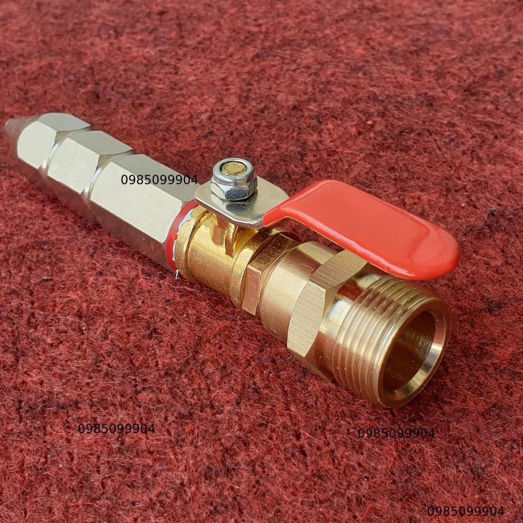 Béc xịt rửa vệ sinh bảo dưỡng máy lạnh INOX 2 Tầng Thẳng - Không chỉnh tia - phụ kiện máy xịt rửa xe cao áp
