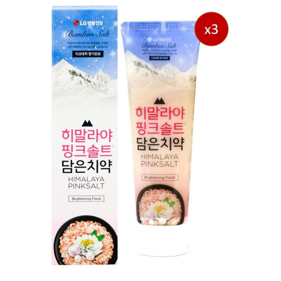 Combo 3 Kem đánh răng Bamboo Salt Muối Hồng Himalaya Làm Trắng Răng 100g