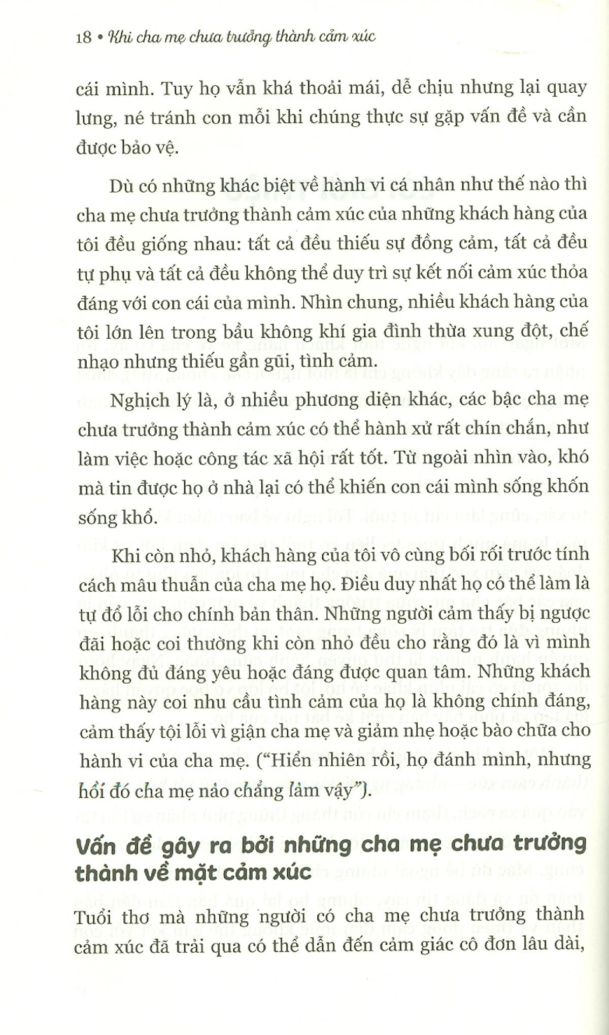 Khi Cha Mẹ Chưa Trưởng Thành Cảm Xúc