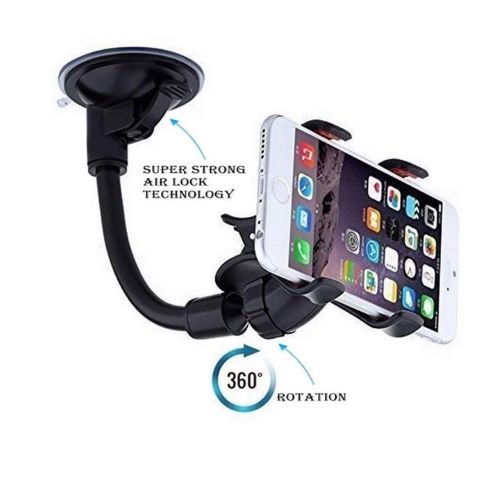 GIÁ KẸP ĐIỆN THOẠI TRÊN XE Ô TÔ SOFT TUBE HOLDER HÚT KÍNH