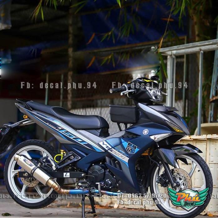 Tem rời EX 150 Y15 ZR xám xanh