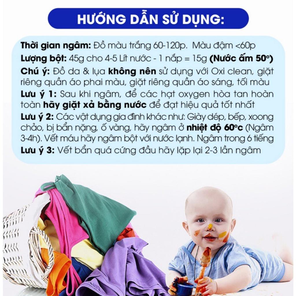 Bột Tẩy Vết Bẩn Đa Năng Oxi Clean Ximo Home, Tẩy Vết Bẩn, Nấm Mốc, Ố Vàng, Khử Khuẩn An Toàn 350g