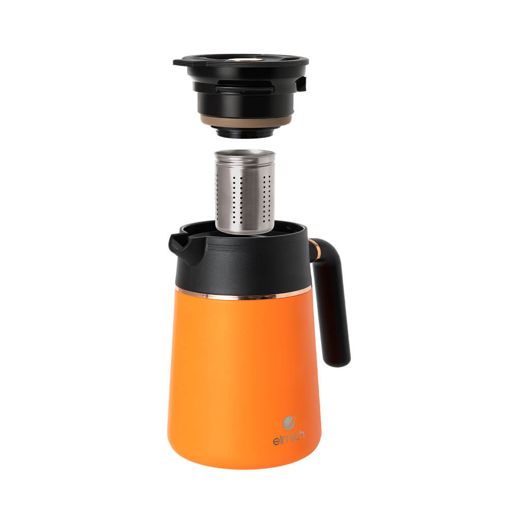 Bình Giữ Nhiệt Gia Đình Elmich EL8372 1L, Hàng Chính Hãng, Inox 304, Có Lõi Pha Trà - JoyMall
