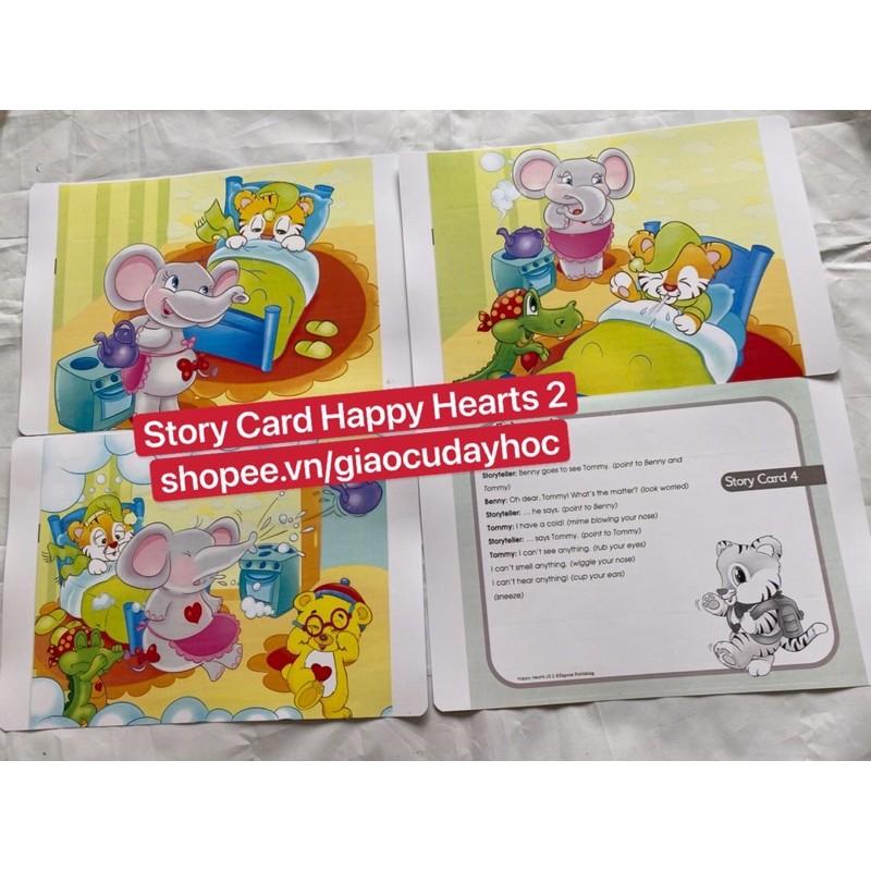 Flashcards Story Card Happy Heart 2- Size A4 ép plastics bền đẹp
