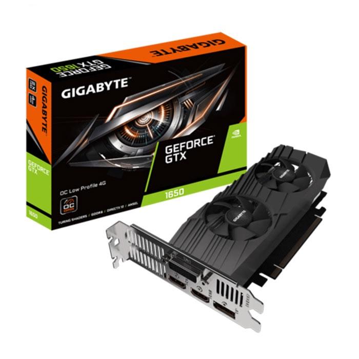 Card màn hình VGA Gigabyte GTX1650 OC Low Profile 4G 2 Fan (GV-N1650OC-4GL) - Hàng Chính Hãng