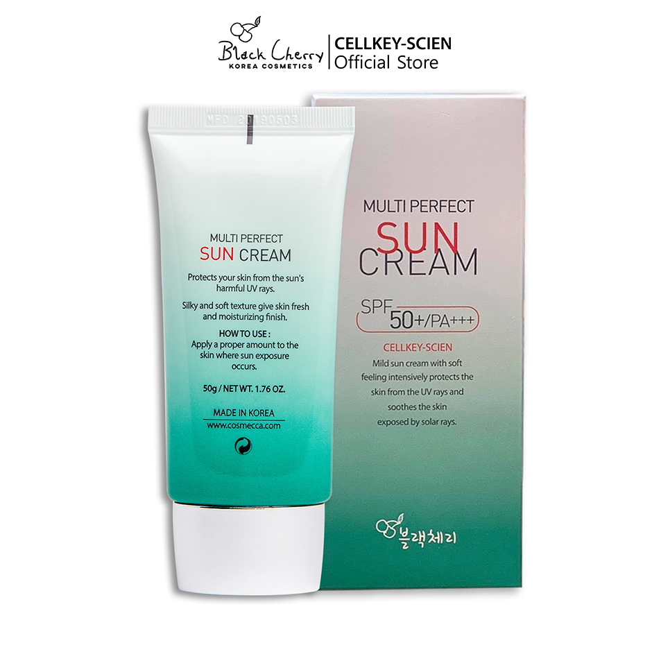 Kem Chống Nắng Tế Bào Gốc Kiềm Dầu Chống Nhăn Dưỡng Ẩm Trắng Da Cellkey-Scien Multi Perfect Sun Cream SPF50+PA+++ (50ml)