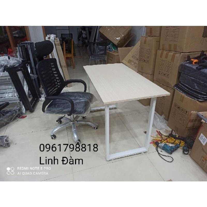 Combo bàn làm việc bàn học chân u và ghế xoay tựa đầu