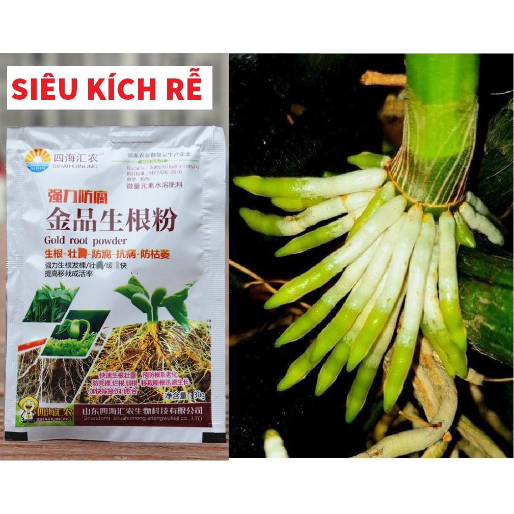 Thuốc kích rễ gói 30g pha với 30 lít nước siêu kích rễ, kích hoa, kích lá