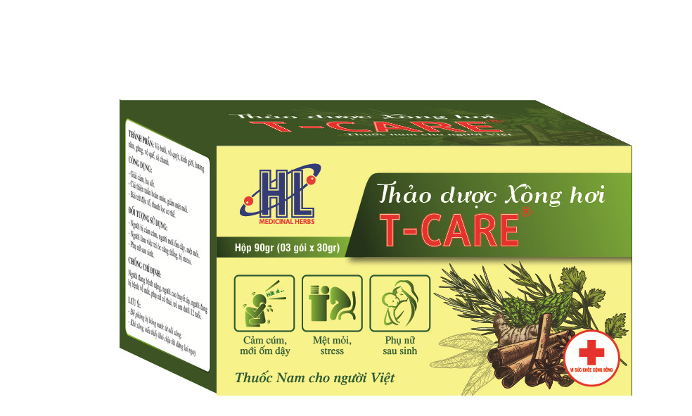 Thảo dược Xông hơi T-Care 90gr (Giải cảm, hạ sốt - Cải thiện tuần hoàn máu, giảm mệt mỏi cho người mới ốm dậy, phụ nữ sau sinh - Bài trừ độc tố, thanh lọc cơ thể)