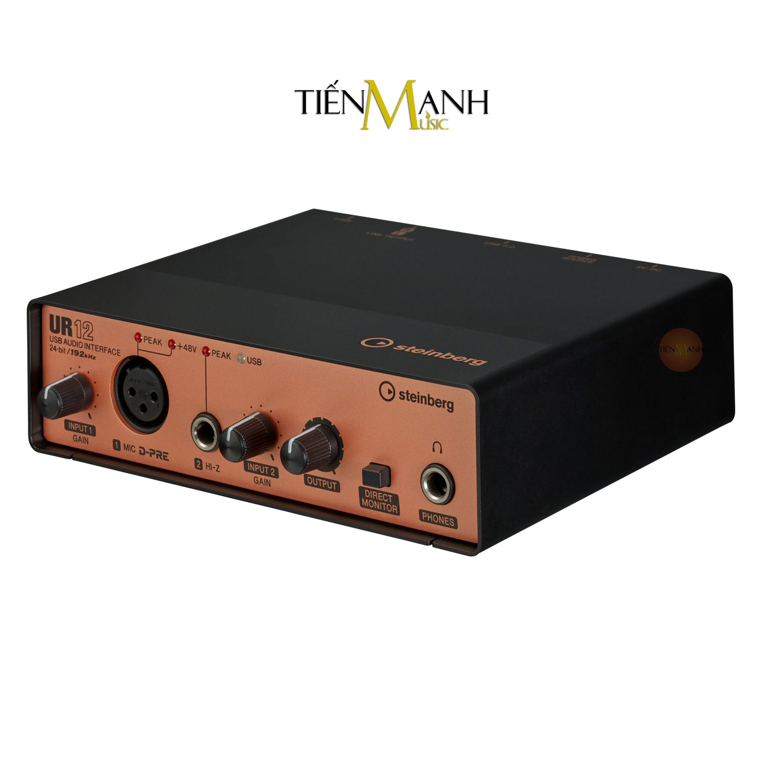 Combo Soundcard Steinberg UR12 Podcast Starter Pack - Sound Card Bộ Thu Âm Thanh Và Livestream Audio Interface UR12B Hàng Chính Hãng - Kèm Móng Gẩy DreamMaker