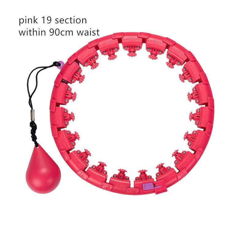 Sports Hoops Yoga Home Fitness Smart Hoop Circle Not Drop Adjustable Waist Training Ring Belly Trainer Abdominal Weight loss