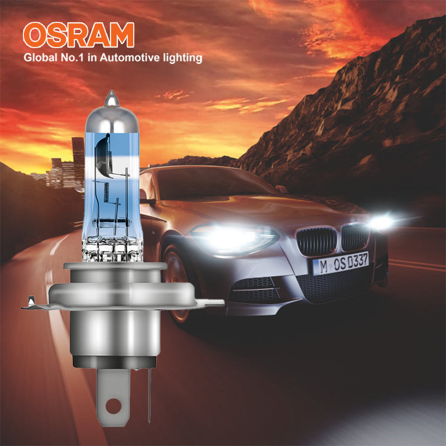 Combo 2 Bóng Đèn Halogen Tăng Sáng 200% OSRAM Night Breaker H4 64193NB200 12V 60/55W