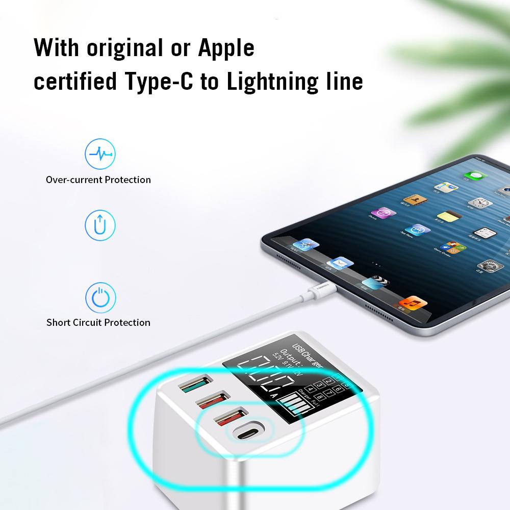 Bộ sạc nhanh di động đa cổng thông minh