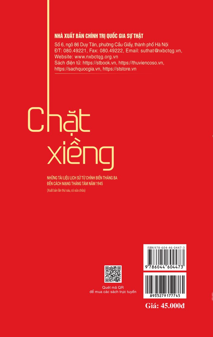 Chặt xiềng (Những tài liệu lịch sử từ chính biến Tháng Ba đến Cách mạng Tháng Tám năm 1945)