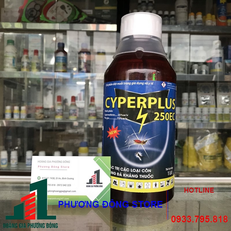 Thuốc diệt muỗi và côn trùng Cyper plus 250EC-1 lít