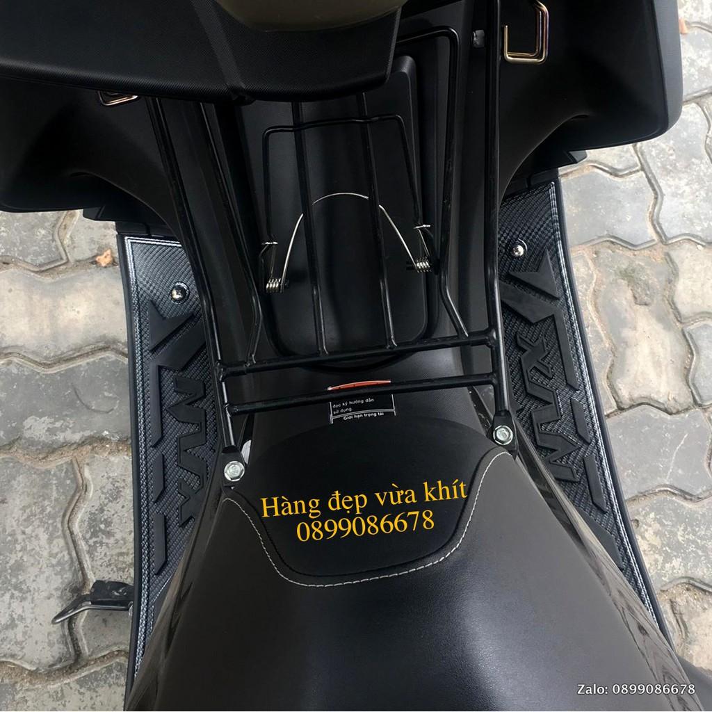 Thảm Chân Dành Cho Yamaha NVX AEROX 125, 155 V1 2017, 2018, 2019, 2020 Lót Sàn, Lót Chân, Gác Chân Trước Xe Máy Carbon, Crom