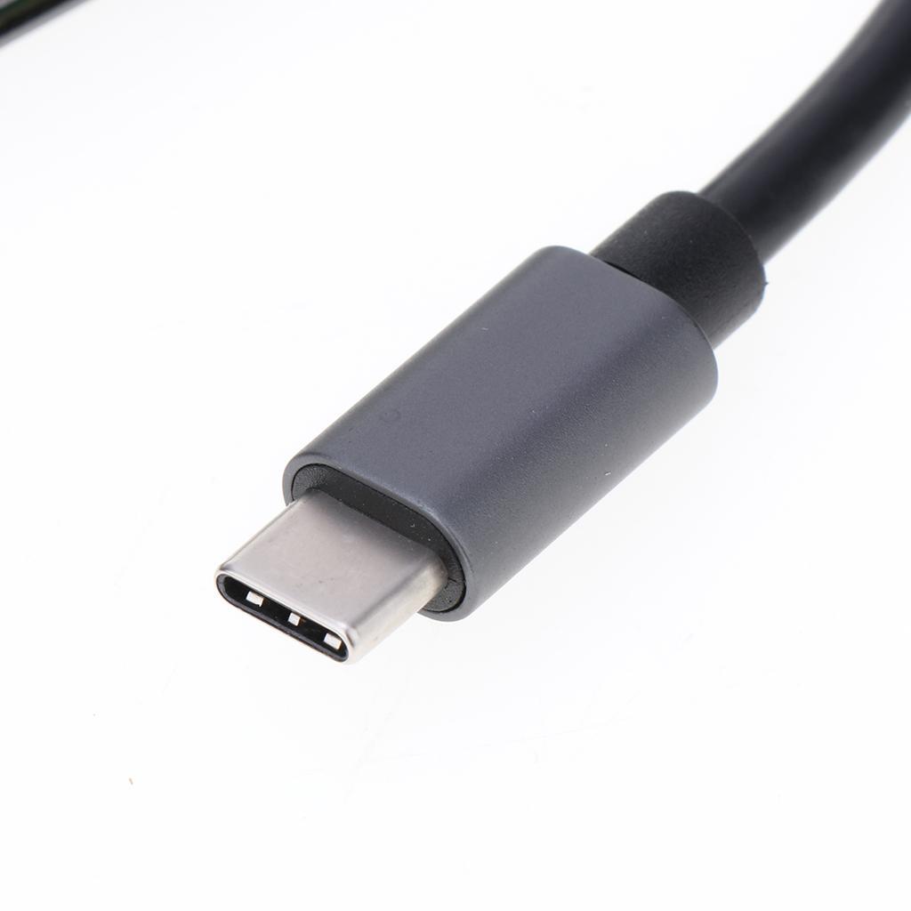 USB C Hub, 5-in-1 USB C Adapter, with 4K USB C to , SD/TF Card Reader, 2 USB
