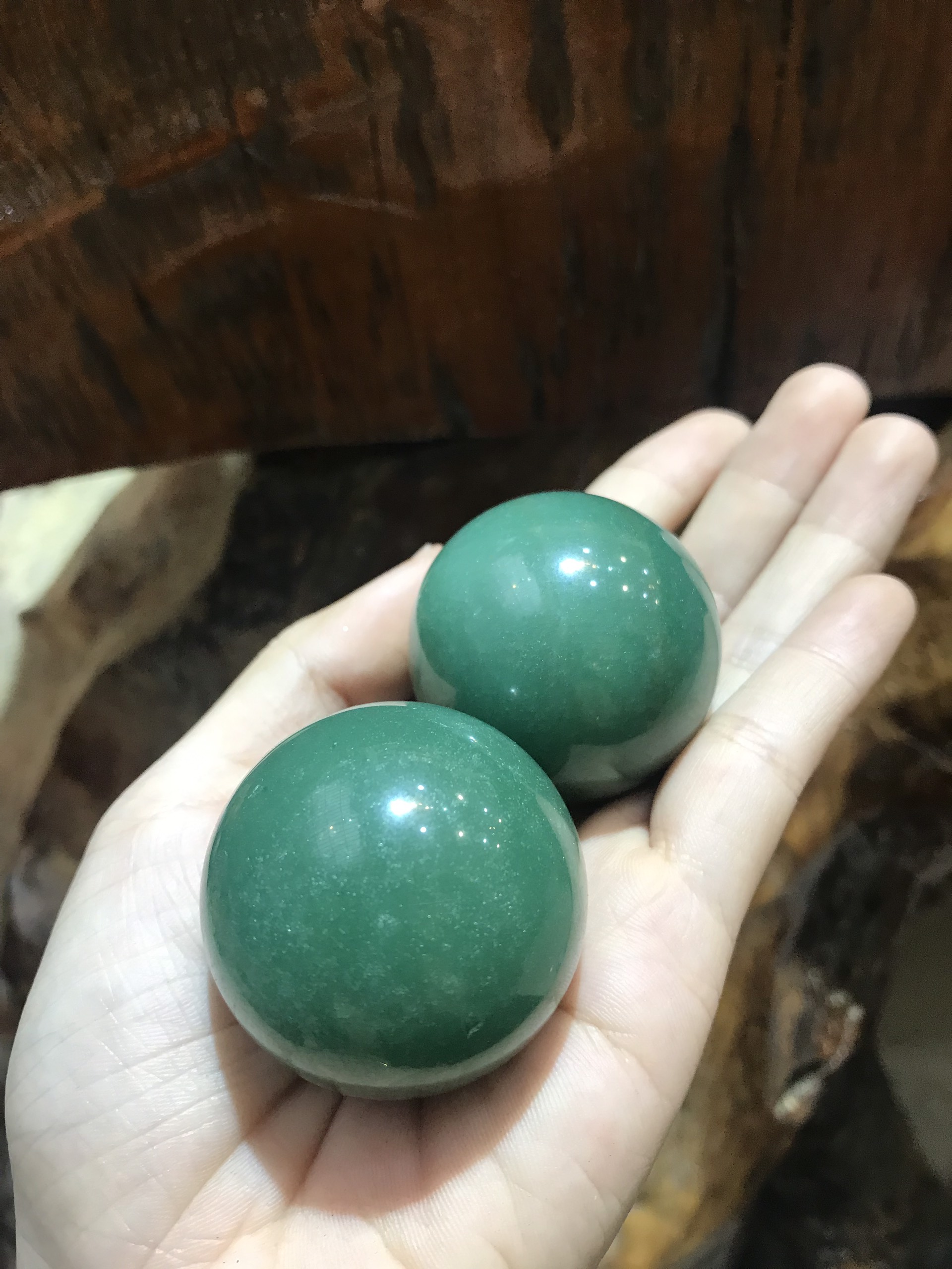 Bi cầu đá Aventurine tư nhiên, đường kính trung bình 3,5 cm Chưa Có Đánh Giá