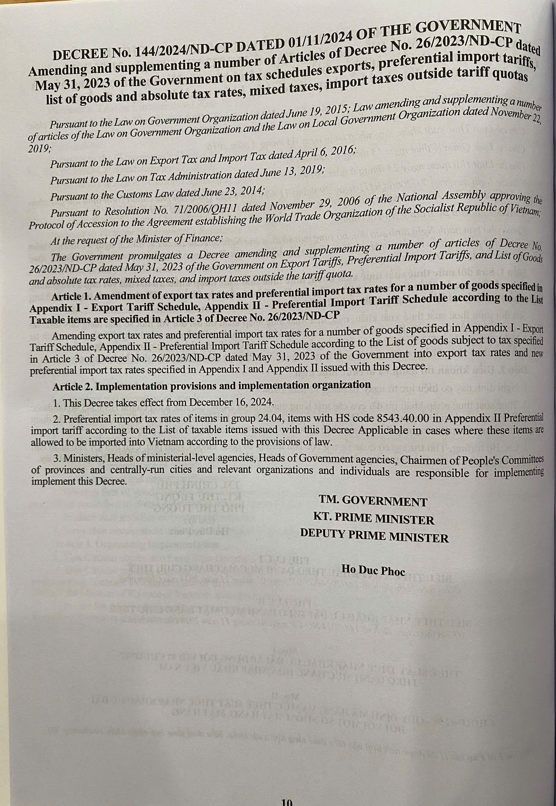 Biểu Thuế Xuất Khẩu - Nhập Khẩu 2025 - Export Import Tax 2025
