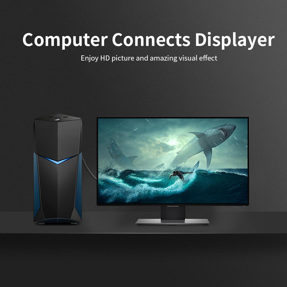 Cáp mở rộng VENTION chuyển đổi VGA sang 1080P Full HD cho máy tính xách tay Máy chiếu PC Màn hình