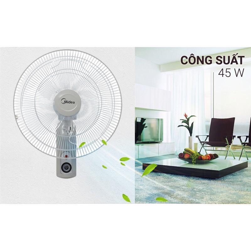 Quạt treo gắn tường cao cấp Midea FW40-15VFR, điều khiển từ xa - Hàng chính hãng