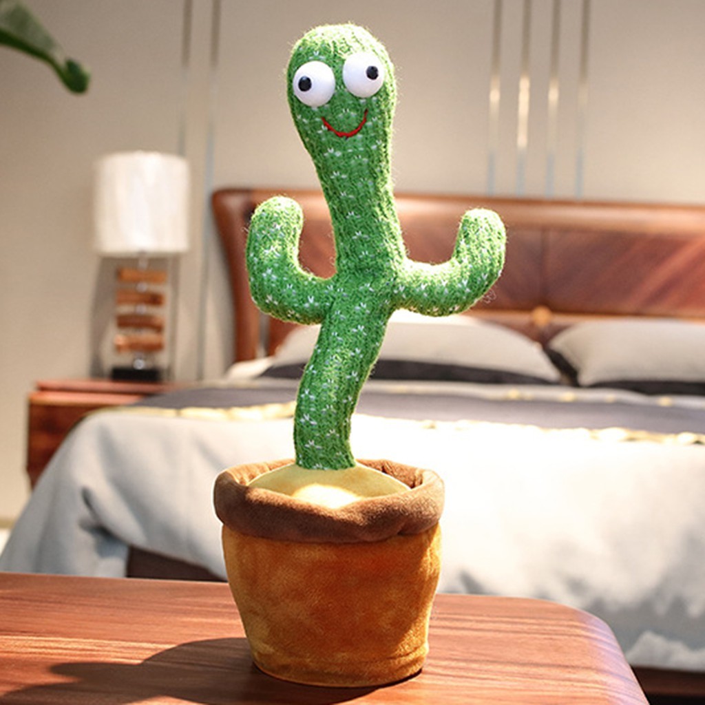 Đồ chơi xương rồng nhảy múa uốn lượn Dancing Cactus phát ra âm thanh vui nhộn biết nhại tiếng