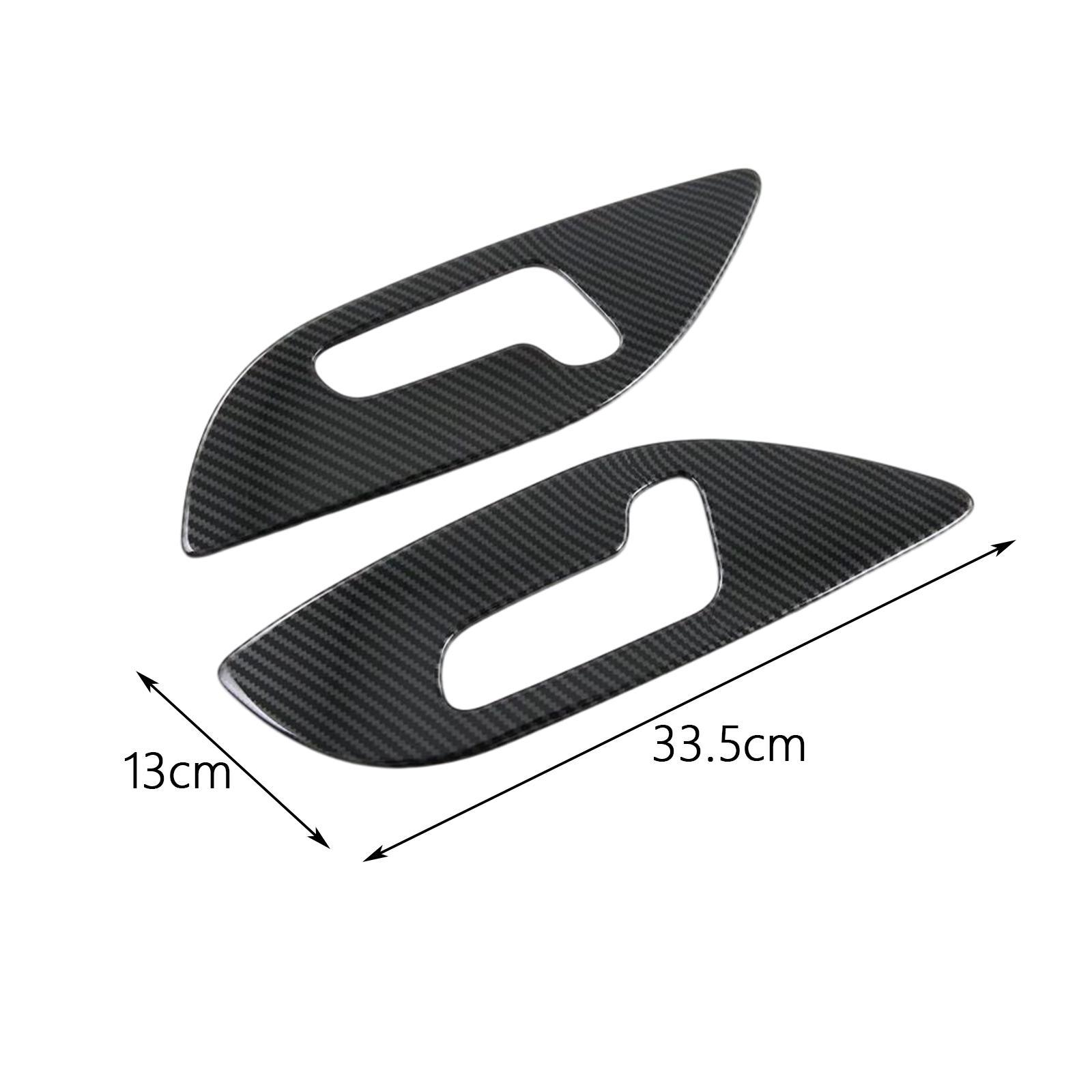 Carbon Fiber seat Adjustment Handle Button Panel Frame Stickers Decal Trims Cover for 05 Car Accessories Easy Installation