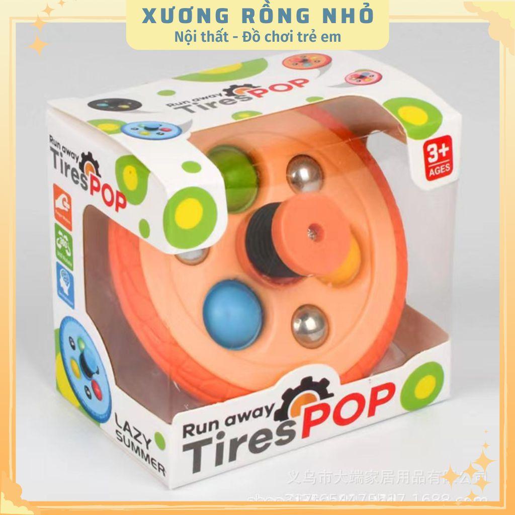 Con quay đồ chơi Spinner Tires POP 5 trong 1 giúp giảm stress - Đồ chơi con quay spinner giảm căng thẳng