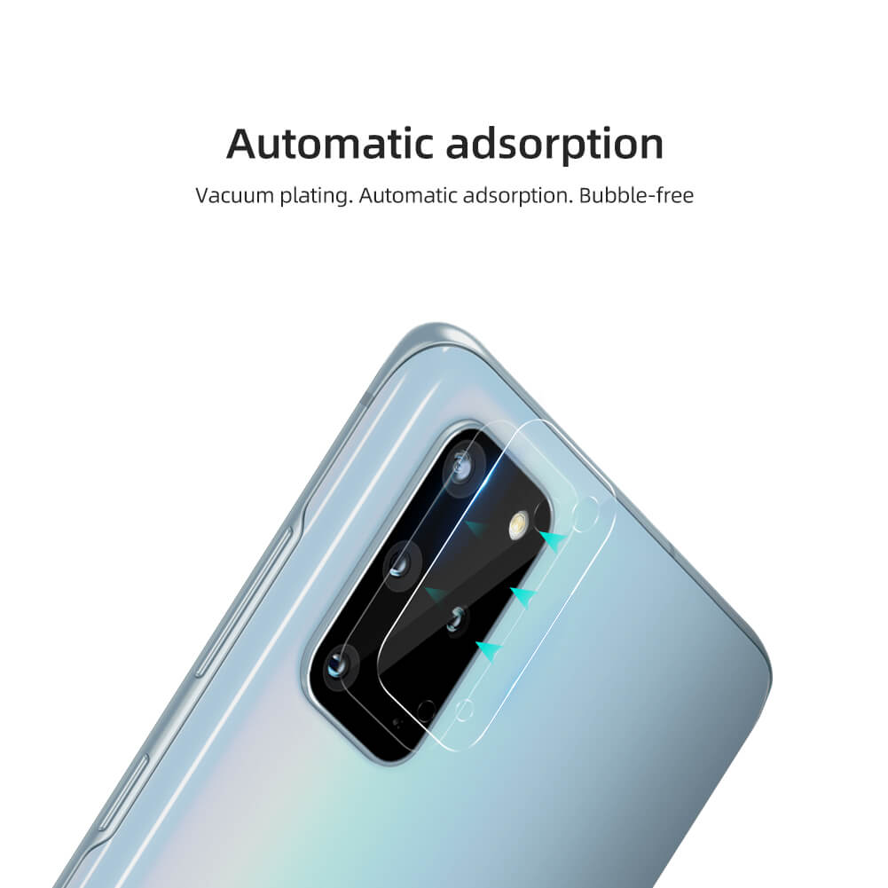Bộ 2 Miếng dán kính cường lực camera Samsung Galaxy S20 Plus mỏng 0.22mm hiệu Nillkin InvisiFilm độ cứng 9H chống vân tay không ảnh hưởng chất lượng ảnh chụp - Hàng nhập khẩu