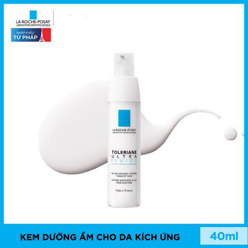 Kem Dưỡng Ẩm La Roche Posay Làm Dịu Tức Thì Cho Da Rất Nhạy Cảm Dị Ứng Toleriane Ultra Light 40ml