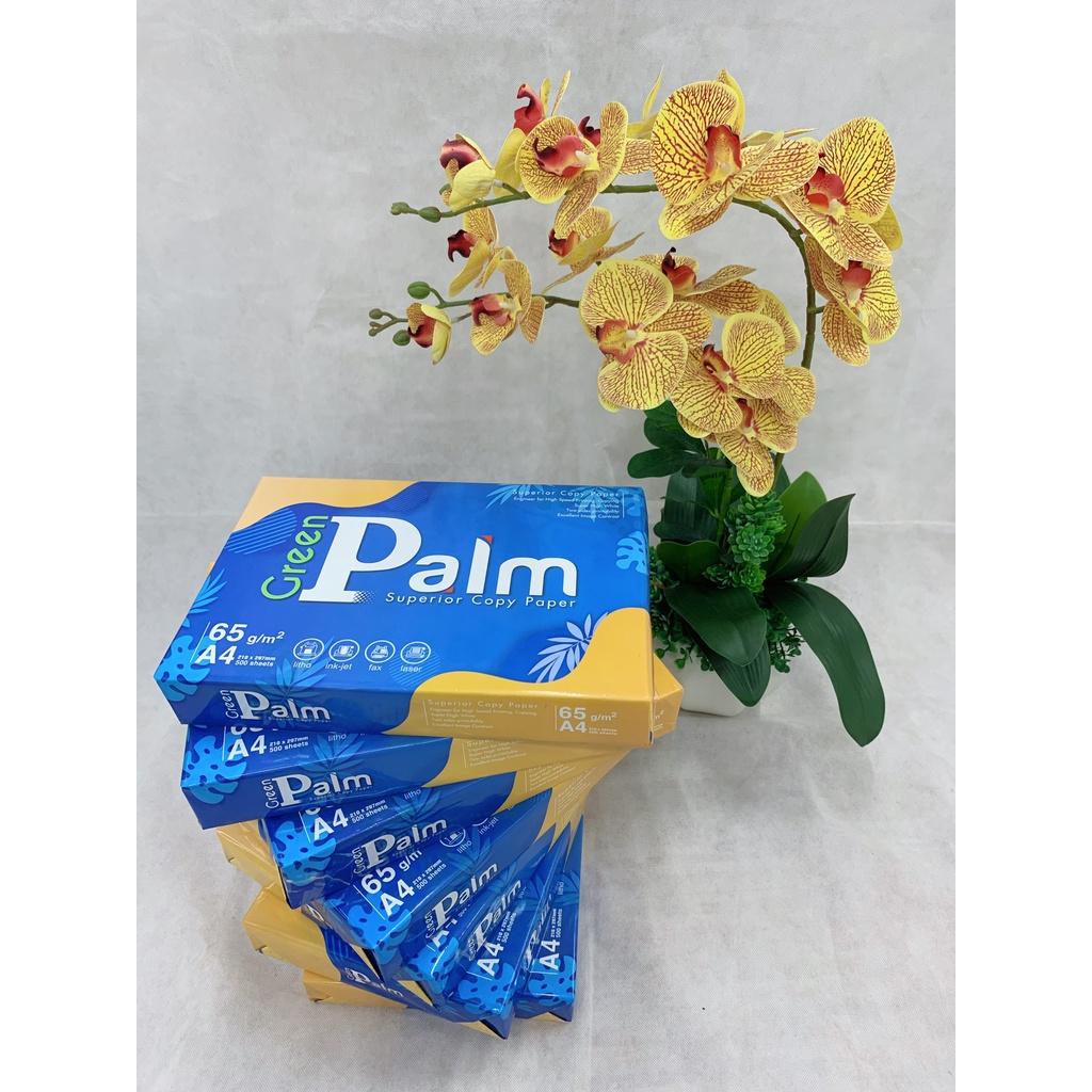 Giấy in, giấy photo A4 Green Palm, ĐL 65g/m2 ( 500 tờ/1 ram ) Giấy Văn Phòng Giá Rẻ