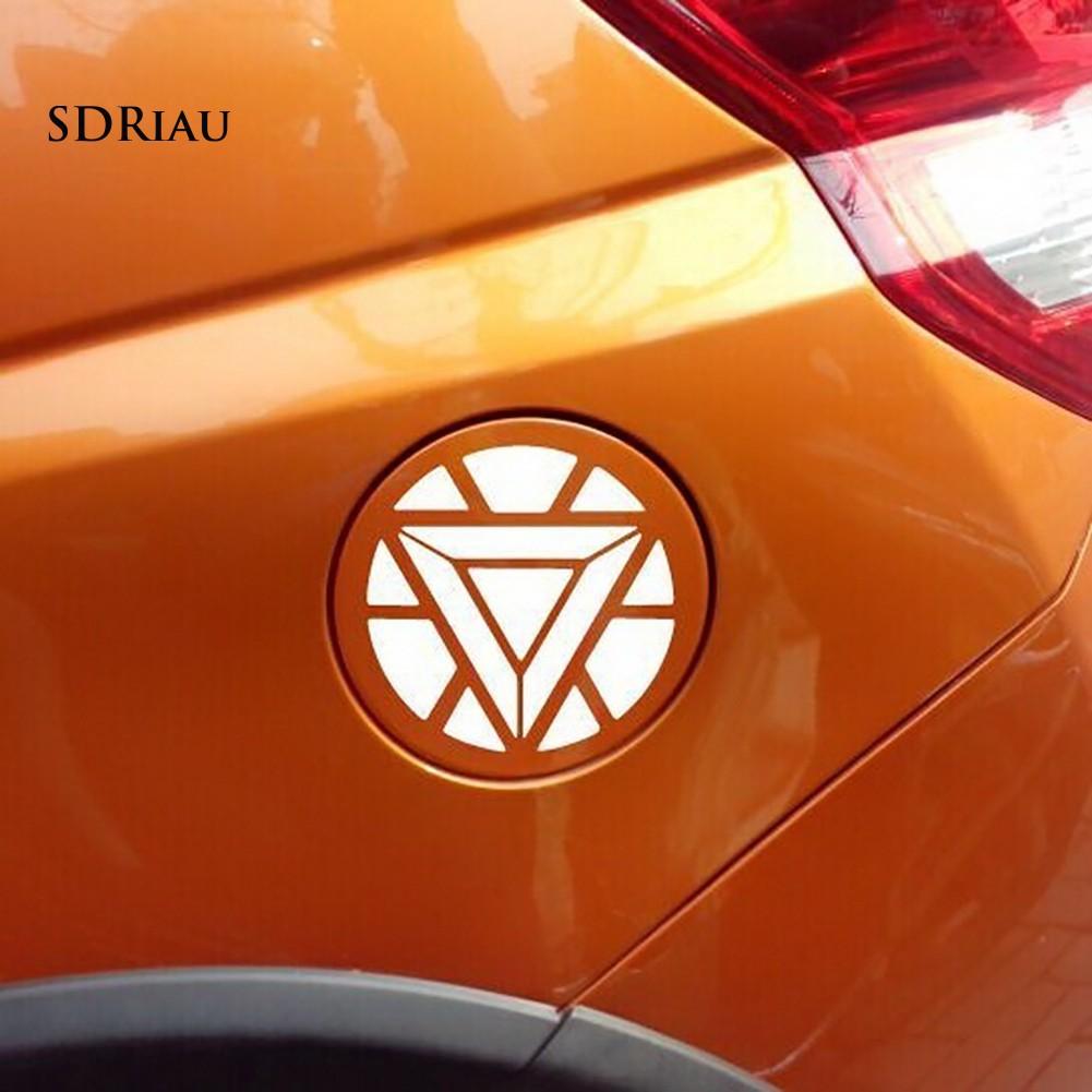 Decal dán phản quang logo Iron Man chống thấm nước cho xe hơi / xe máy