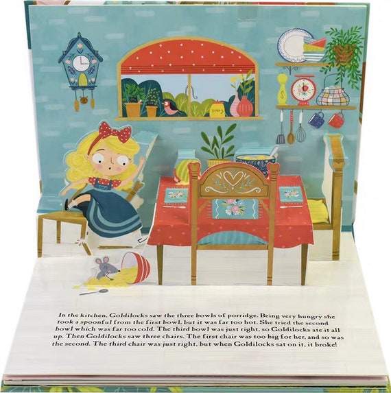 Sách tương tác thiếu nhi tiếng Anh - Goldilocks And The Three Bears Fairy Tale Pop-Up Book