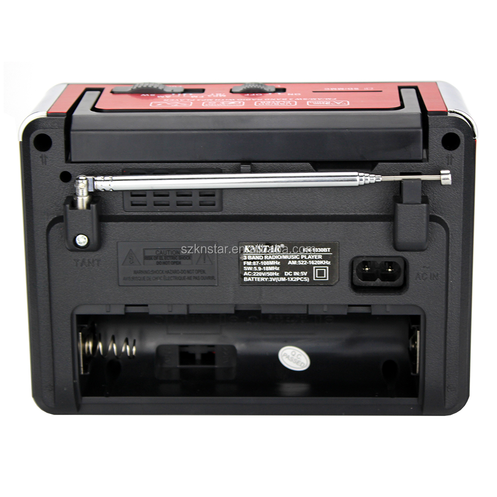 ĐÀI FM KNSTAR-1030BT Chất Lượng Tốt Am Fm Sw Đa Chức Năng Radio Với USB/Khe Cắm SD- Hàng chính hãng